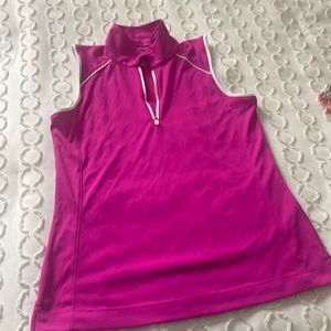 Slazenger golf shirt, hot pink, size small